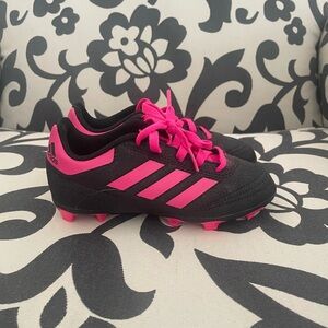 Adidas Black and Pink Athletic Shoes